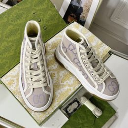 Designer Shoes Sneakers Women Shoes Diamond withered plaid pattern Canvas Trainers G Platform Shoe Flat Rubber Sneaker Letter Printing Vintage Trainer Luxury