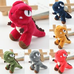 New Dinosaur Small Pendant Tyrannosaurus Rex Plush Toy Key Pendant Floor Stand Doll Small Doll