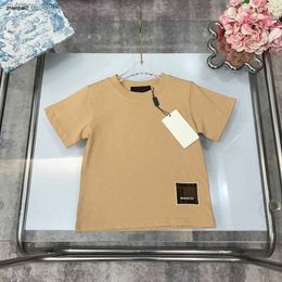 T-shirts Luxury baby T shirts summer child top Size 100-150 CM designer kids clothes Square broidered badge girl boys Short Seve tees 24Feb20 L46