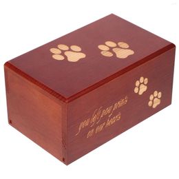 Vases Pet Urn Commemorative Casket Memorial Small Ash Wooden Animals Bottle Ashes