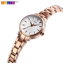 Women's Watches SKMEI 1410 Luxury Quartz Women Ladies Brand Versatile Ladies es Waterproof Stainless Steel Womens Wrist 1390 L240402