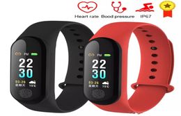 M3 plus Smart Wristband band Fitness Bracelet Big Touch Screen Reminder Heart Rate Tracker Smart Band Watch For Android IOS4033002