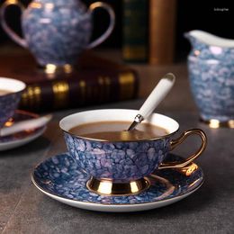 Cups Saucers European Bone China Coffee Cup And Dish Set Afternoon Tea Ceramic Water