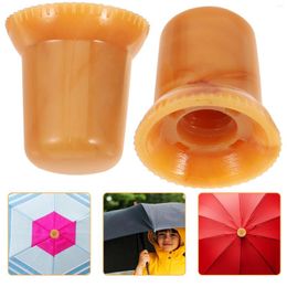 Umbrellas 2 Pcs Umbrella Hat Accessories Hats Tops Protector Replacement Cover Small Black Caps Sun Tips Plastic