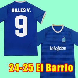 Fans Tops 2023 El Barrio KINGS Mens Soccer Jerseys Home Blue S~2XL Football Shirts Short Sleeve Uniform