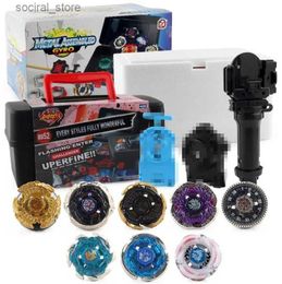 Spinning Top B-X TOUPIE BURST BEYBLADE SPINNING TOP 3 style 8 pcs different B192 B191+2 launcher+1 grip+box L240402