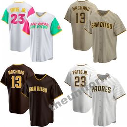 Men's Size S-3XL San Diego 23 Fernando Tatis Jr. 13 Manny Machado 7 Ha-Seong Kim 44 Joe Musgrove Baseball Jersey Padres Stitched