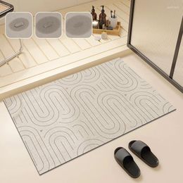 Bath Mats Rectangle Non Slip Bathroom Rugs Quick Dry Footpad Absorbent Shower Room Floor Pad Entrance Doormats Carpet Rug