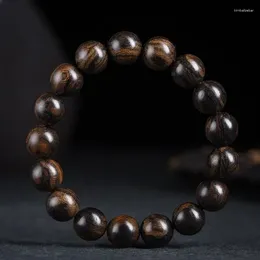 Strand Bodhisattva Chess Agarwood Men's Single Circle Old Material Buddha Bead Bracelet Cultural And Playful Women's