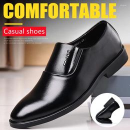 Casual Shoes High Quality Leather Men Comfortable Loafers Light Formal Dress Breathable Slip On Driving