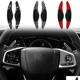 Shift Fork Carbon Abs For Honda Fit/City/Vezel Steering Wheel Paddle Shifter Gear Drop Delivery Automobiles Motorcycles Auto Parts Tra Ot0Tl