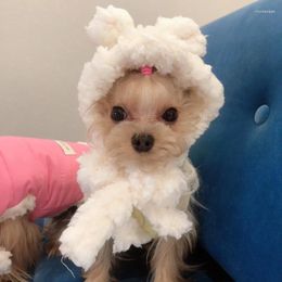 Dog Apparel Small Jacket Winter Clothes With Hat Pet Cap Cat Yorkshire Terrier Pomeranian Clothing Coat Outfit Puppy Costume