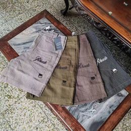 Rhude mens shorts designer fashion brand Alphabet Embroidery LOGO Street youth personality mens stylish cargo pants top quality luxury mens summer shorts