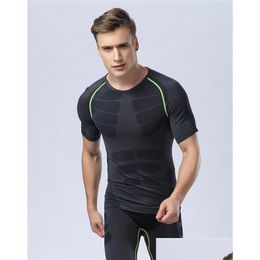 Men'S Swimwear Tight Suit Sports Comfortable Quick-Drying Breathable Running Instructor Europe And The United States Mens Drop Deliver Dhcl0