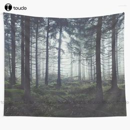 Tapestries Through The Trees Tapestry Wall Hanging For Living Room Bedroom Dorm Home Decor Printed