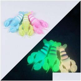 Party Favour Luminous Fidget Lobster Toys Slug Sensory Decompression Relieve Kids Birthday Drop Delivery Home Garden Festive Supplies E Dhie4