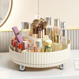 Storage Boxes Cosmetic Box Lotion Bottle Holder Versatile Round Rack 360 Degree Turntable For Makeup Brushes Lipsticks