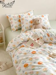 Bedding Sets Cotton Set 1 Duvet Cover 2 Pillowcases No Bed Sheet Country Fresh Style Single/Double Customized Available