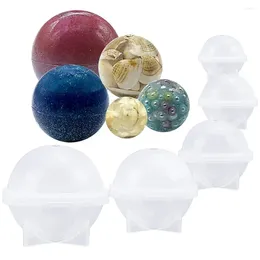 Baking Moulds 5pcs Sphere Round Silicone Mould Resin Epoxy Jewellery Spherical Candle Wax Soap Bath Bomb Chocolate Jelly Making