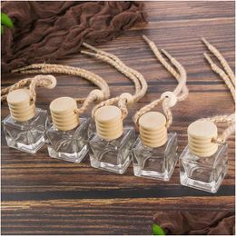 Essential Oils Diffusers Car Per Bottle Pendant Ornament Air Freshener Diffuser Fragrance Empty Glass Bottles Drop Delivery Home Garde Dhkph