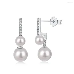 Stud Earrings S925 Silver Niche Design Light Luxury Long Style Elegant And Fashionable Versatile Earring Jewellery For Women