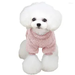 Dog Apparel Winter Pajamas Thermal Fuzzy Velvet Coat Clothes For Small Dogs Boy Pet Jumpsuit Cat