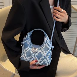 Denim Fabric Trend Small Shoulder Bags Luxury Designer Women Crossbody Bags Brand Hobo Handbags Messenger Satchel Bags YFA2214