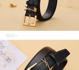 Designer Belt for Women YSLes Brand Genuine Leather 2.8cm Width High Quality Men Designer Belts S Buckle Womens Waistband 12 Colour optional orang tory kind Great goth