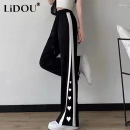 Women's Pants Spring Autunmn Y2K Fashion Trend Korean Trousers Women Casual Simple Loose Patchwork Female Wide-leg Streetwear Clothes