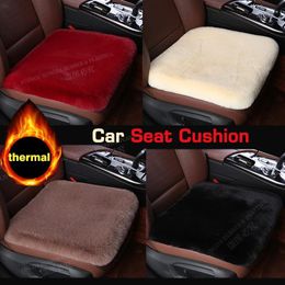 Car Seat Covers 1Pcs Winter Warm Cover Front Rear Cushion Plush Pad Protector Mat Soft Comfortable Chair Accessories Universal