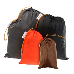 Storage Bags 5Pcs Drawstring Bag Waterproof Backpack Stuff Sack For Camping