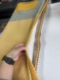 Thick NEW WOOL H Yellow Nevy Beige Blankets Blanket and Cushion Big Size H good quailty brand blanket Wool