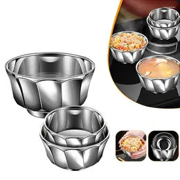 Bowls 304 Stainless Steel Bowl Non-slip Children Snack Double-walled Insulated Soup Dinner Serving Salad Dessert