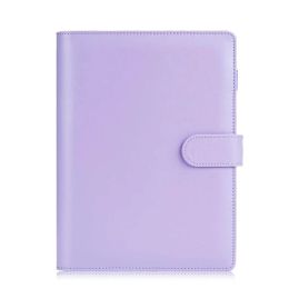 Binder A5 PU Leather Binder Budget 6 Ring Notebook with Stylish Design , Personal Organizer Binder Cover with Magnetic Closure