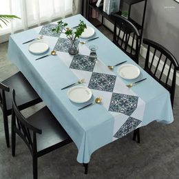 Table Cloth 2024 Waterproof Oil Resistant Scald Washable Rectangular Tea