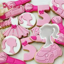 Baking Moulds Pretty Girl Silicone Mold DIY Chocolate Cake Fondant Decorating Tools Kitchen Accessories