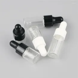 Storage Bottles 3ml Transparent Small Dropper Bottle Mini 1ml Essential Oil Essence Stoste Sample 5ml Divided Glass Empty Containers