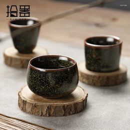 Cups Saucers Tea Powder Ceramic Cup Coarse Pottery Small Host Individual Single Bowl Set Ceremony