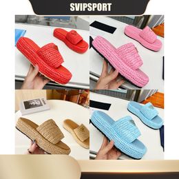 Designer Sandals Slippers Womens Summer platform flat Slides Thick heels Men Women Shoes Flora Slides rubber sole slides high quality fashionable new 2024