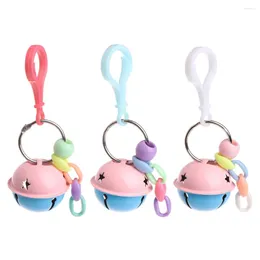 Other Bird Supplies 2024 Pets Birds Parrots Colorful Toys Hanging Cage Paws Metal Bells For Mini Medium Toy