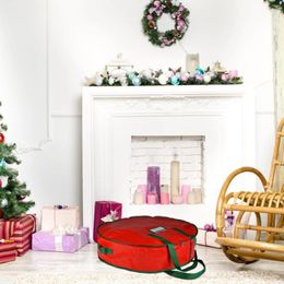 Storage Bags Christmas Wreath Bag 30inch Garland Waterproof Case Zipper Organizer For Holiday