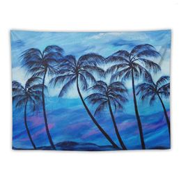 Tapestries Blue Palm Trees Tapestry Wall Hanging Home Decor