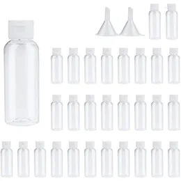 Storage Bottles 30PCS 10 20 30 50 60ML PET Plastic Lotion Bottle Small Squeeze Leak Proof Sample Container With Flip Cap Travel Fill Vial