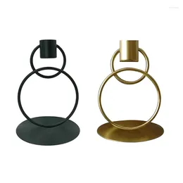 Candle Holders Modern Metal Holder Iron Candlestick For Tea Lights Living Room Decor G99A