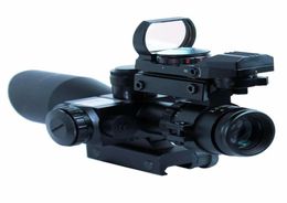 2510X40 Tactical Rifle Scope with Red Laser HD101 holographic dot sight8392917