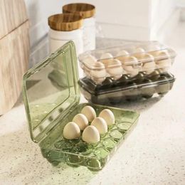 Storage Bottles Egg Holder Kitchen Food Container Box With Lid Plastic Organiser Organisers Containers Boxes