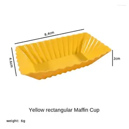 Baking Moulds Silicone Cake Mold Oblong Decoration Tool Mafen Cup Cooking Bakeware Maker Kitchen Accessories