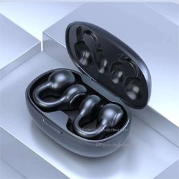 Ear Clip Bone Conduction Headphones Bluetooth 5.3, Wireless Open Ear Clip on Earbuds, Painless Waterproof Mini Sport Earring Earphones, Hifi Quality/long