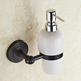 Liquid Soap Dispenser Black Copper Dispensers Shampoo Automatic Bathroom Accessories