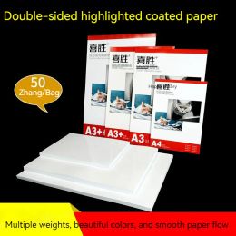 Paper 20pcs/bag A3 Plus Doublesided Photo Paper 120g200g260g300g Poster Business Card Inkjet Printing Photo Paper